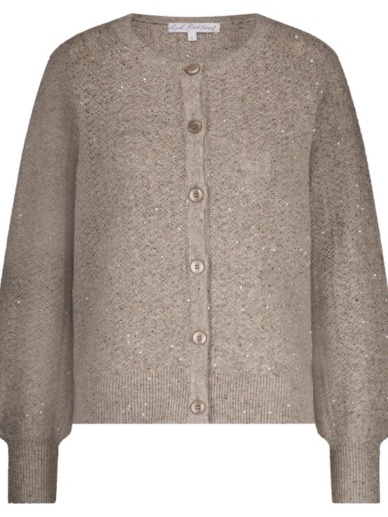 Red Button Ajour Sparkle Cardigan truffle - Afbeelding 2