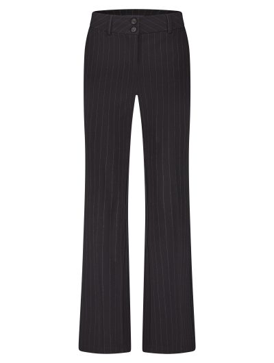 Red Button Bibette Punta Pinstripe Broek L32 zwart