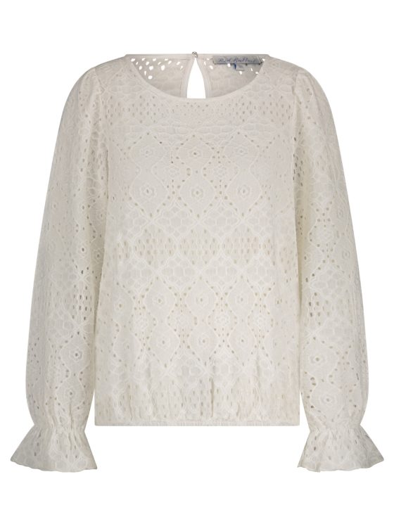 Red Button Top Ajour Off White