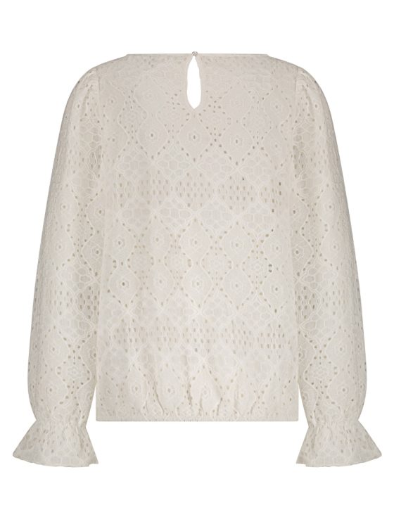Red Button Top Ajour Off White - Afbeelding 2