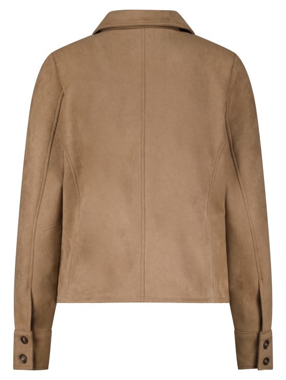 Red Button Jacket Faux Suede almond - Afbeelding 4