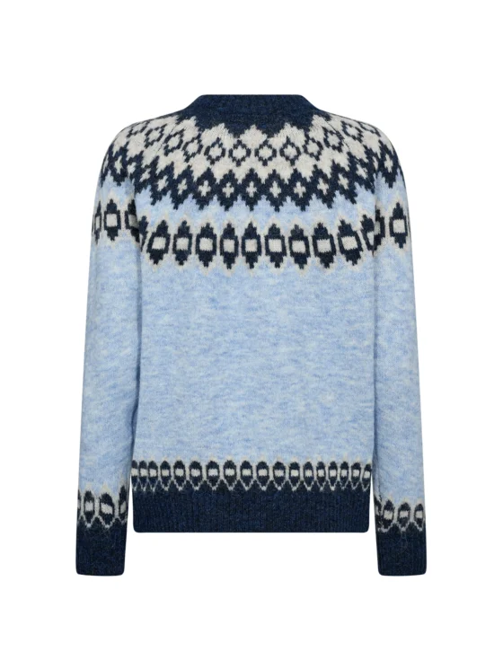 Freequent Novala Pullover wedgewood melange w. salute - Afbeelding 2
