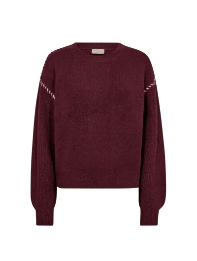 Freequent Kinlock Pullover port royale w. moonbeam burgundy