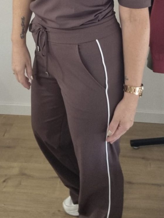 Stella Travelstof Broek stevigere kwaliteit donkerbruin bies - Afbeelding 3