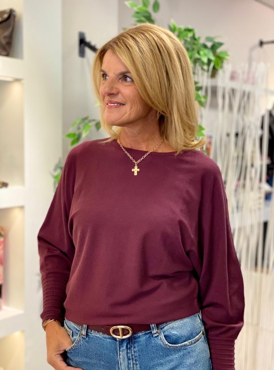 Freequent Flow Pullover port royale burgundy