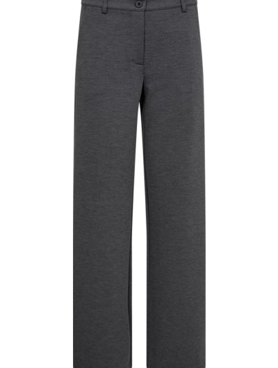 Freequent Nanni Wijde Broek dark grey melange