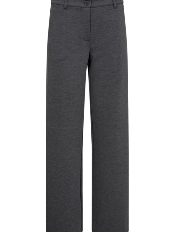 Freequent Nanni Wijde Broek dark grey melange