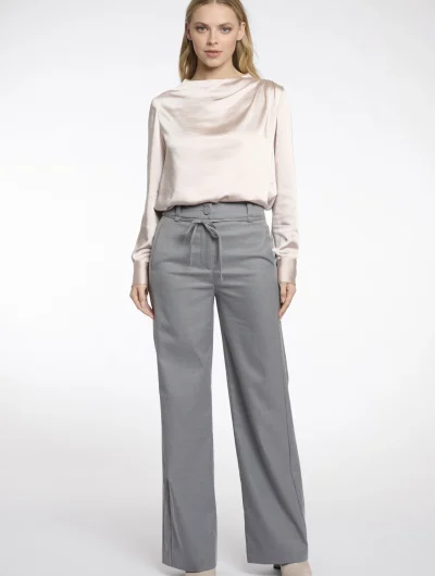 Rino & Pelle Charlee Broek grey melange