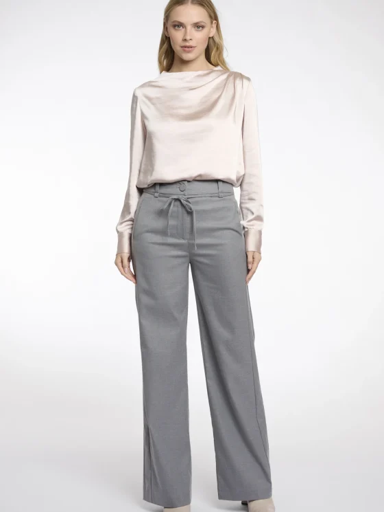 Rino & Pelle Charlee Broek grey melange
