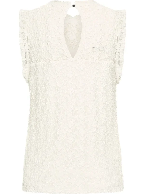 Mi Piace Mouwloze Kanten Top 202693 off white - Afbeelding 4