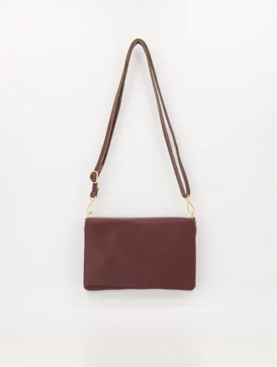 Myra Crossbody Tas Classic Grain Burgundy T308
