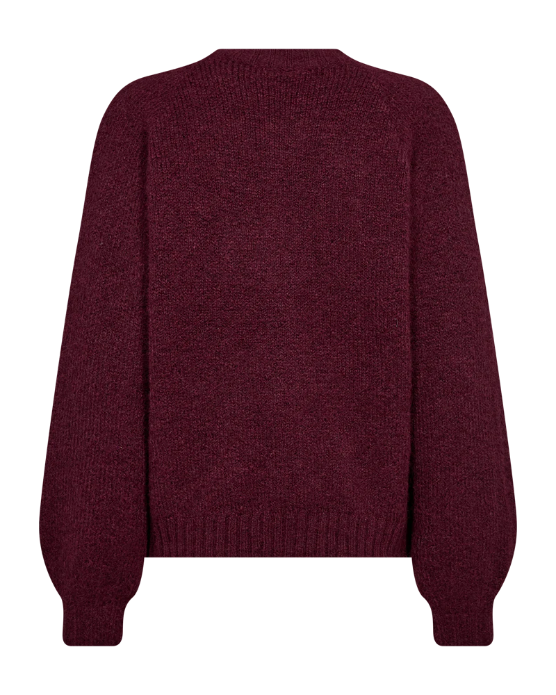 Freequent Louisa Vest port royale melange burgundy - Afbeelding 4