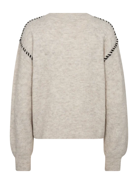 Freequent Kinlock Pullover moonbeam melange w. black - Afbeelding 5