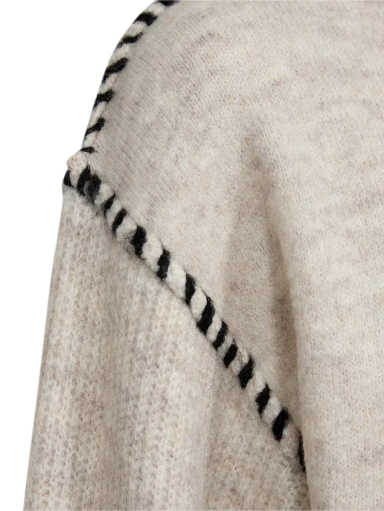 Freequent Kinlock Pullover moonbeam melange w. black - Afbeelding 6
