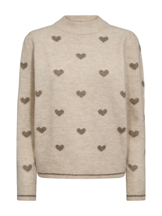 Freequent Faith Pullover moonbeam melange w. desert taupe - Afbeelding 3