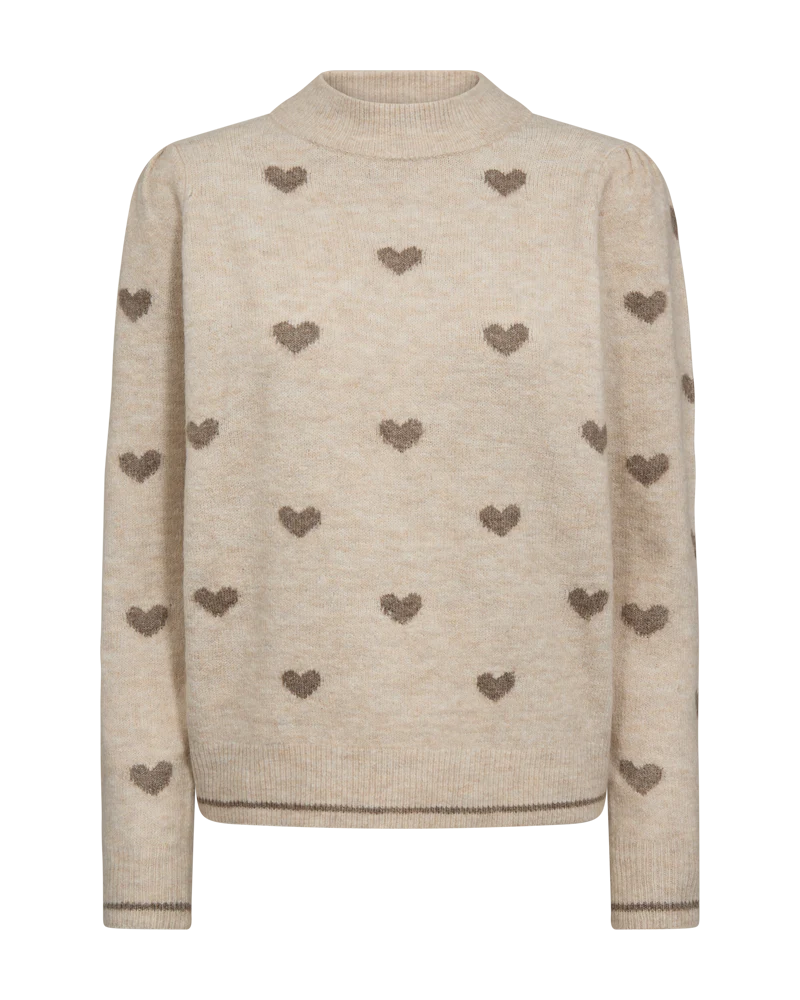 Freequent Faith Pullover trui  moonbeam melange w. desert taupe - Afbeelding 3