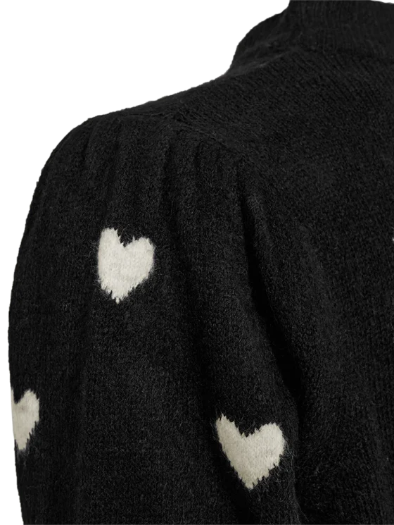 Freequent Faith Pullover black w. moonbeam melange - Afbeelding 3