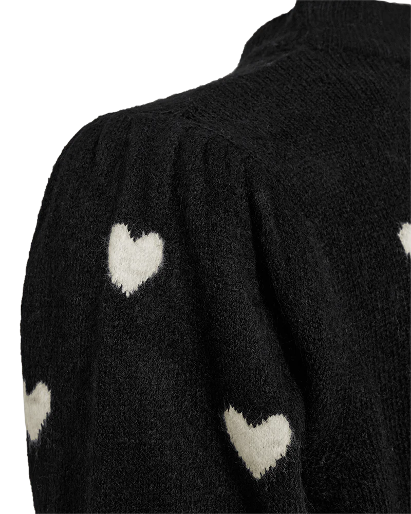 Freequent Faith Pullover black w. moonbeam melange - Afbeelding 6