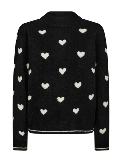 Freequent Faith Pullover black w. moonbeam melange