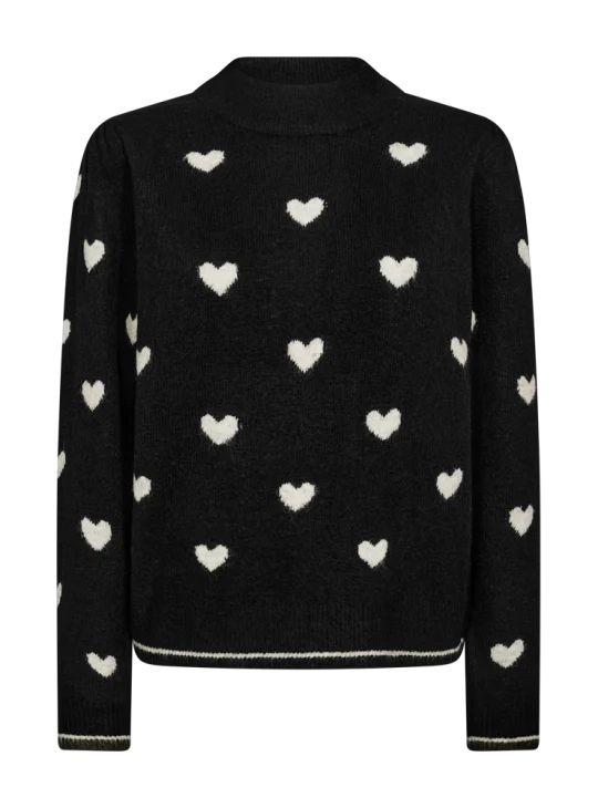 Freequent Faith Pullover black w. moonbeam melange