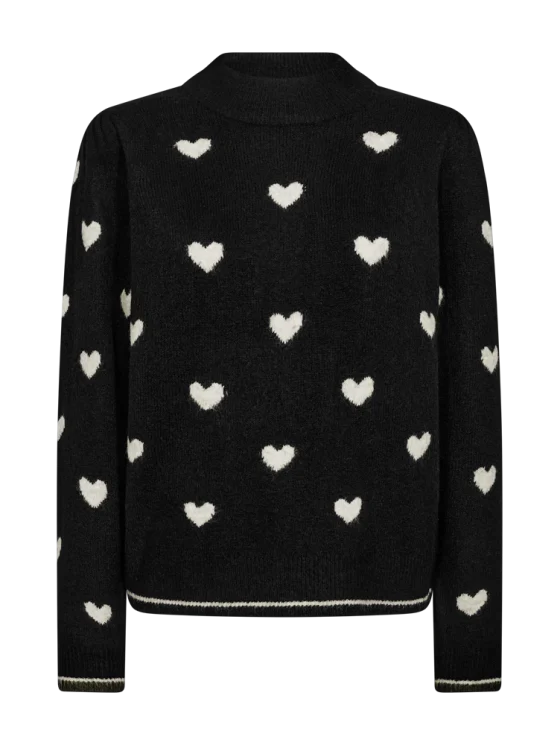 Freequent Faith Pullover black w. moonbeam melange