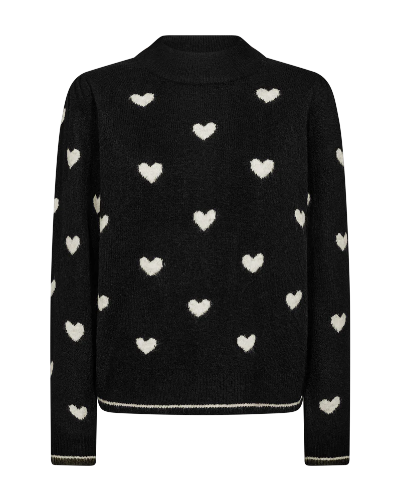 Freequent Faith Pullover black w. moonbeam melange - Afbeelding 4