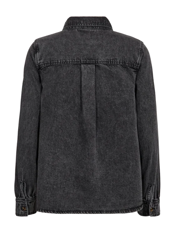 Freequent Lisea Shirt vintage grey denim - Afbeelding 4