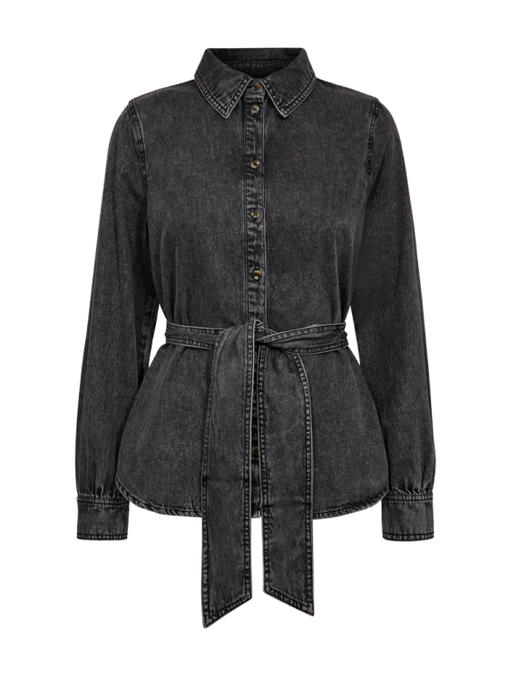 Freequent Lisea Shirt vintage grey denim - Afbeelding 5