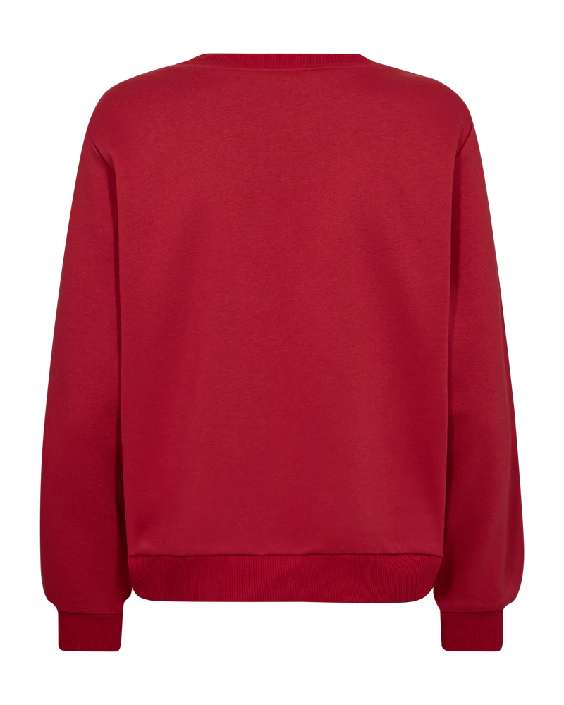 Freequent Wana Pullover sweater trui chili pepper w. dark grey - Afbeelding 5