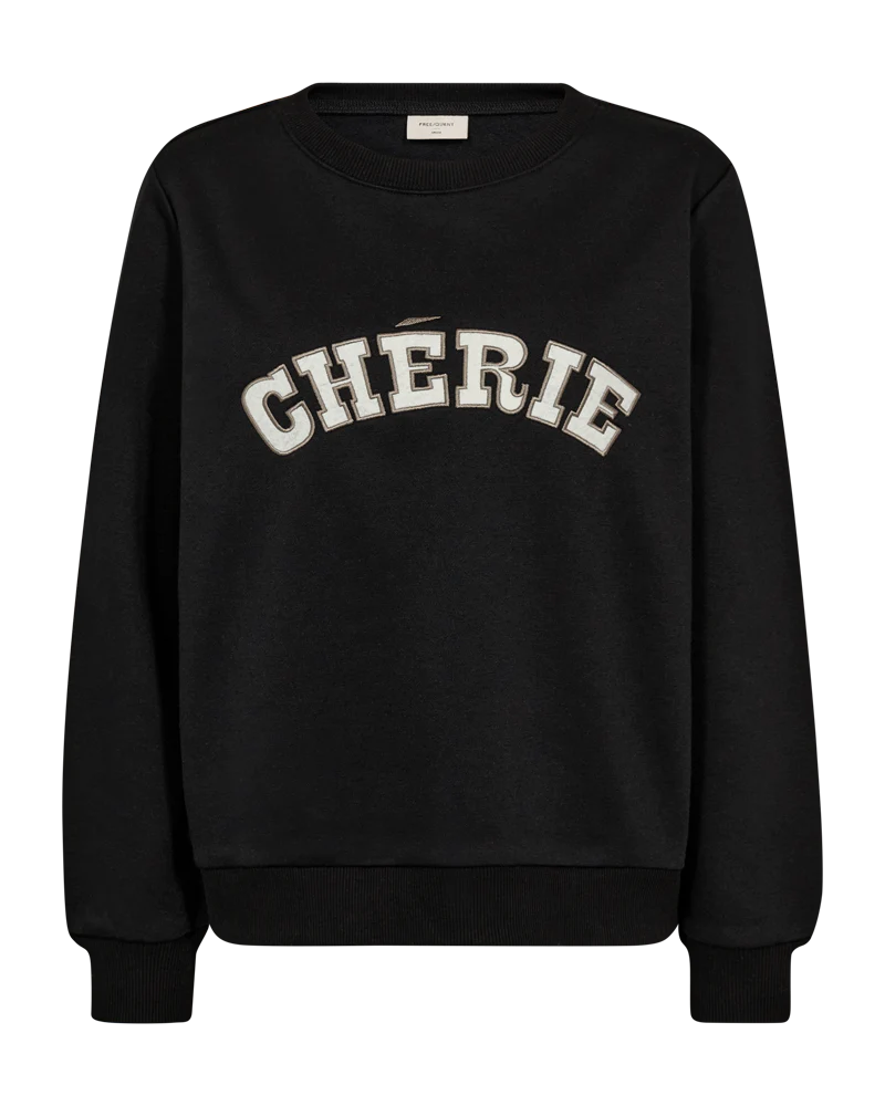 Freequent Wana Pullover sweater  trui black w. moonbeam - Afbeelding 6