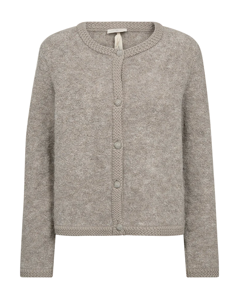 Freequent Grschrista Vest simply taupe melange - Afbeelding 3