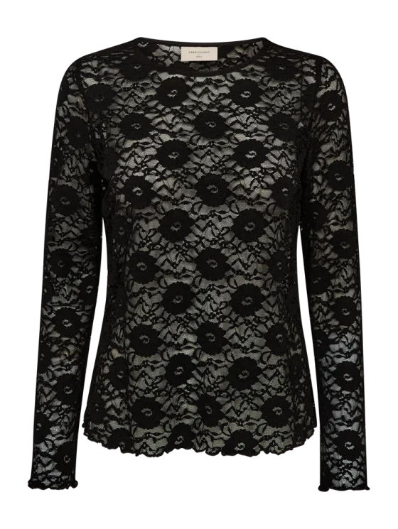 Freequent Lennon Top black - Afbeelding 4