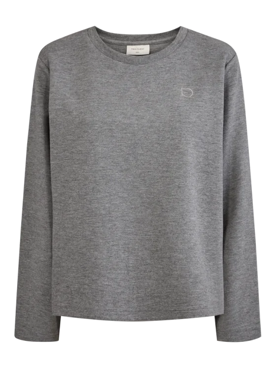 Freequent Ember Pullover medium grey melange - Afbeelding 4