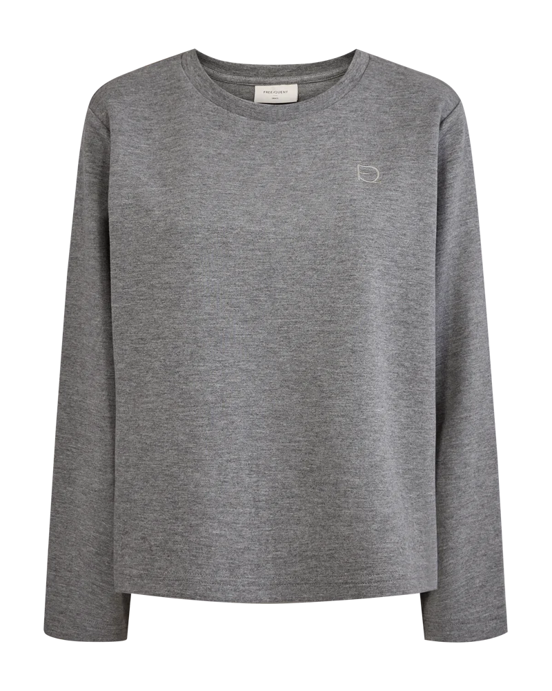 Freequent Ember Pullover sweater medium grey melange - Afbeelding 4