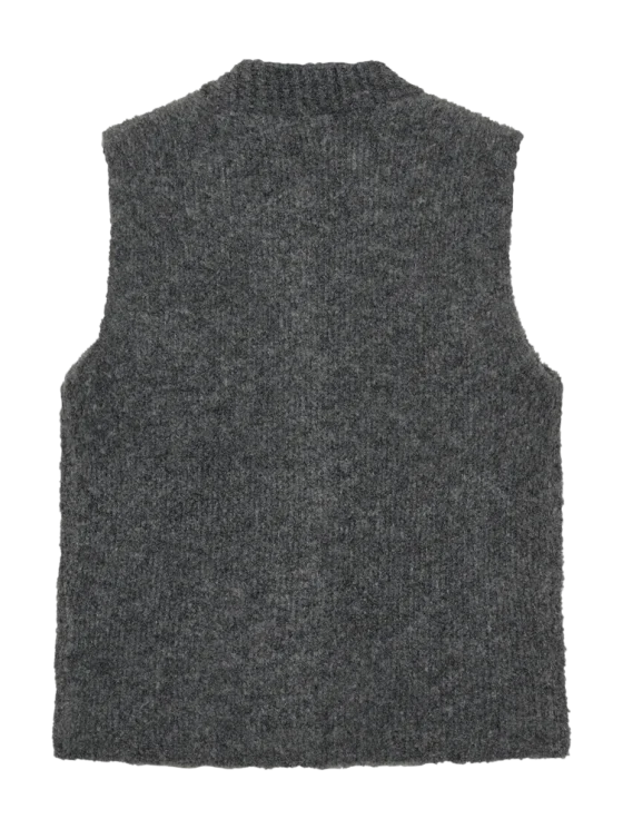 Freequent Jump Gilet dark grey melange - Afbeelding 3
