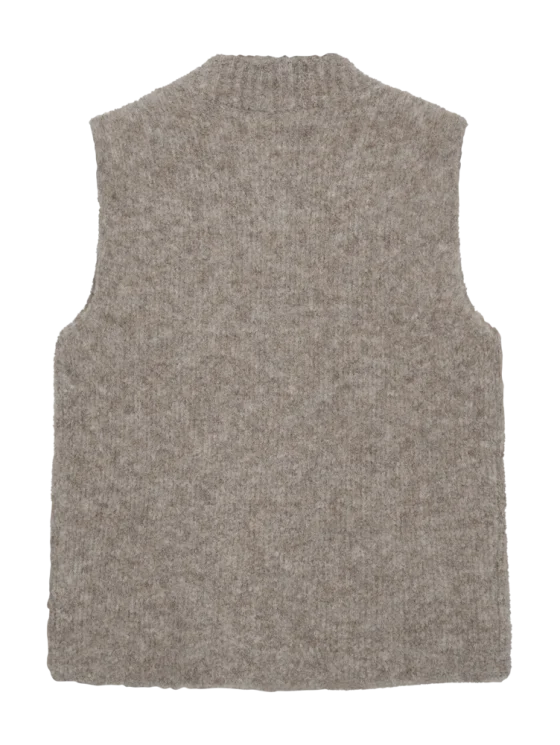 Freequent Jump Gilet desert taupe melange - Afbeelding 7