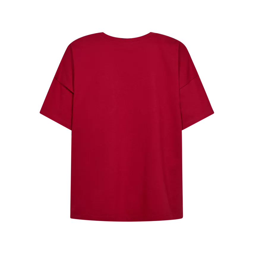 Freequent Carol Tee chili pepper w. dark grey - Afbeelding 7