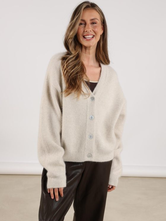 Nukus Magda Cardigan Vest off white - Afbeelding 3
