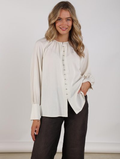 Nukus Sterre Blouse off white