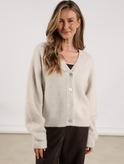 Nukus Magda Cardigan Vest off white