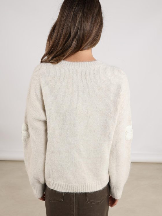 Nukus Chiaca Pullover Flower off white - Afbeelding 3