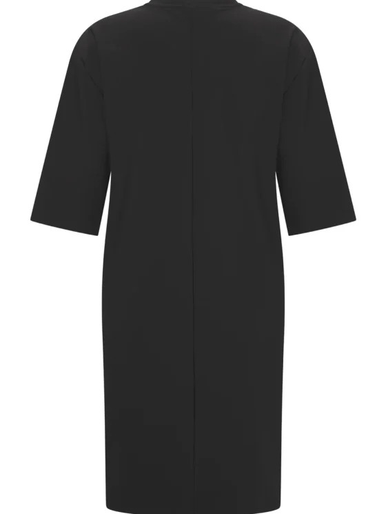 Mi Piace Travelstof Bonded Midi Jurk 202682 zwart - Afbeelding 2