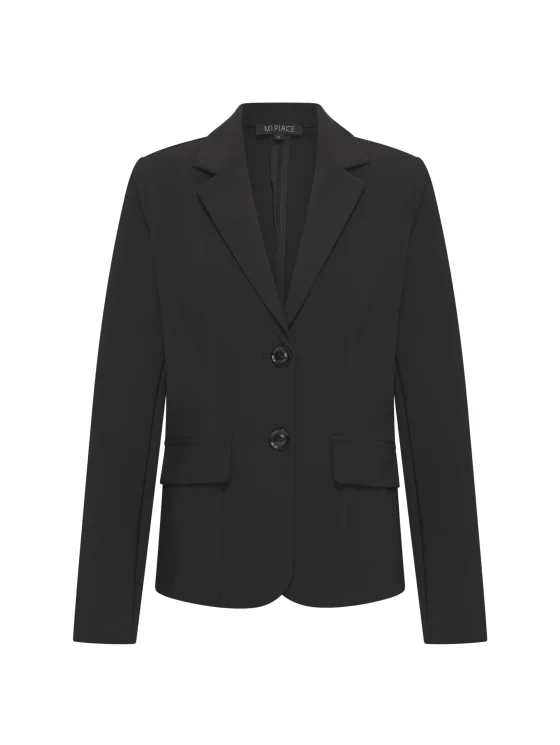 Mi Piace Bonded Travelstof Blazer 202646 zwart
