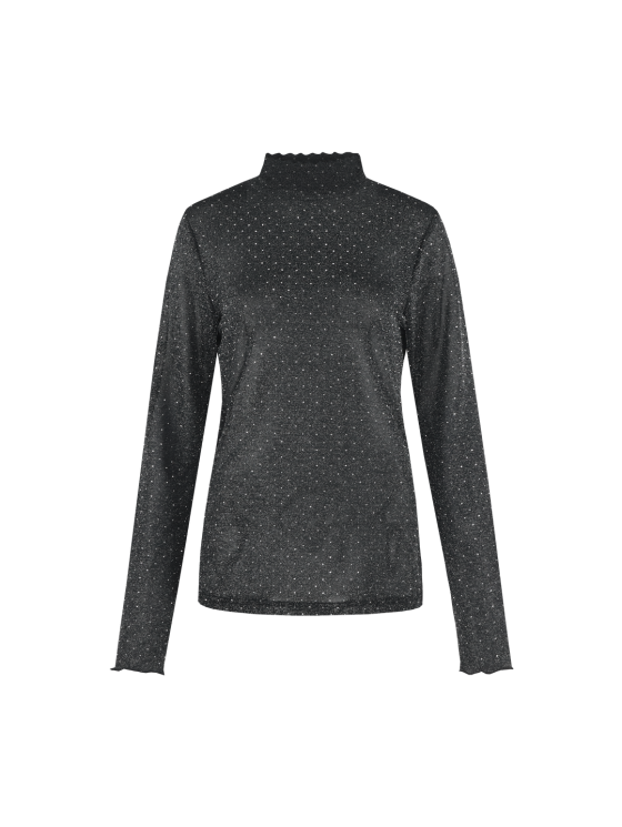 C&S Tatiana Glitter Top zwart - Afbeelding 4