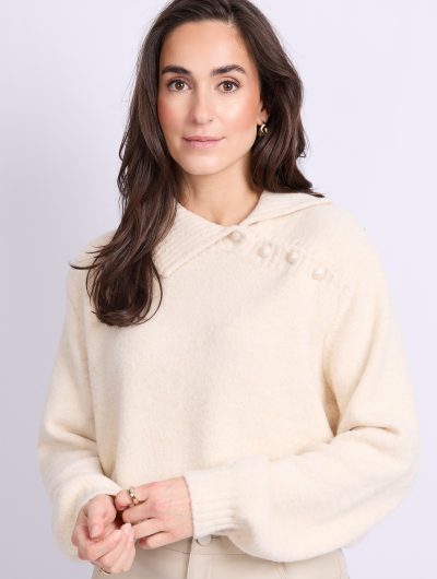C&S Kelsey Knit Pullover zand