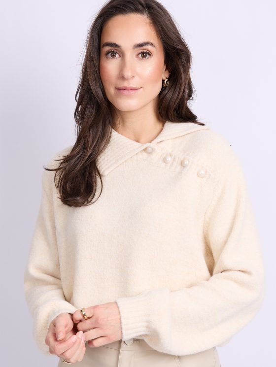 C&S Kelsey Knit Pullover zand