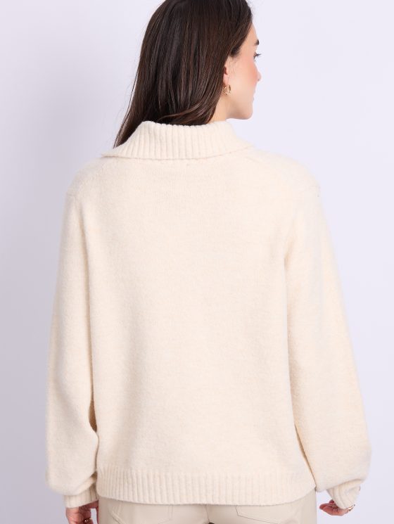 C&S Kelsey Knit Pullover zand - Afbeelding 3