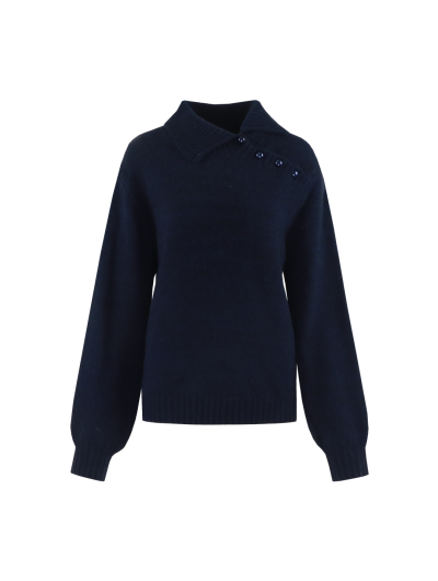 C&S Kelsey Knit Pullover midnight blue