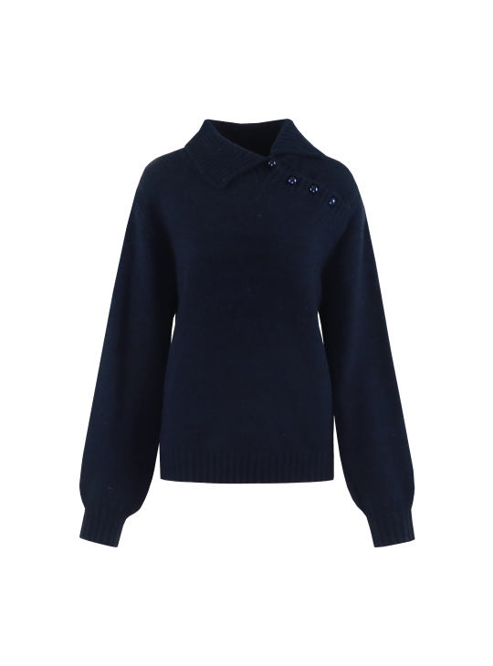 C&S Kelsey Knit Pullover midnight blue