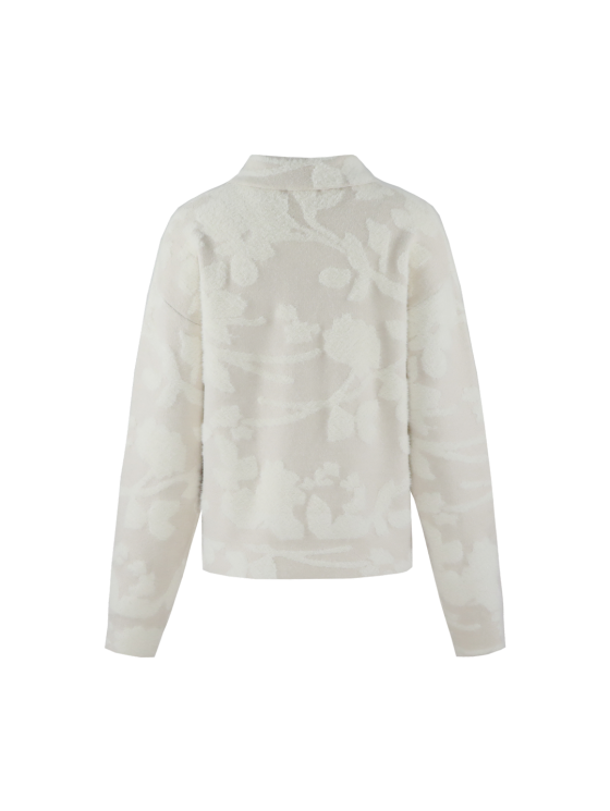 C&S Clarisse Knit Cardigan wool white / sand - Afbeelding 2